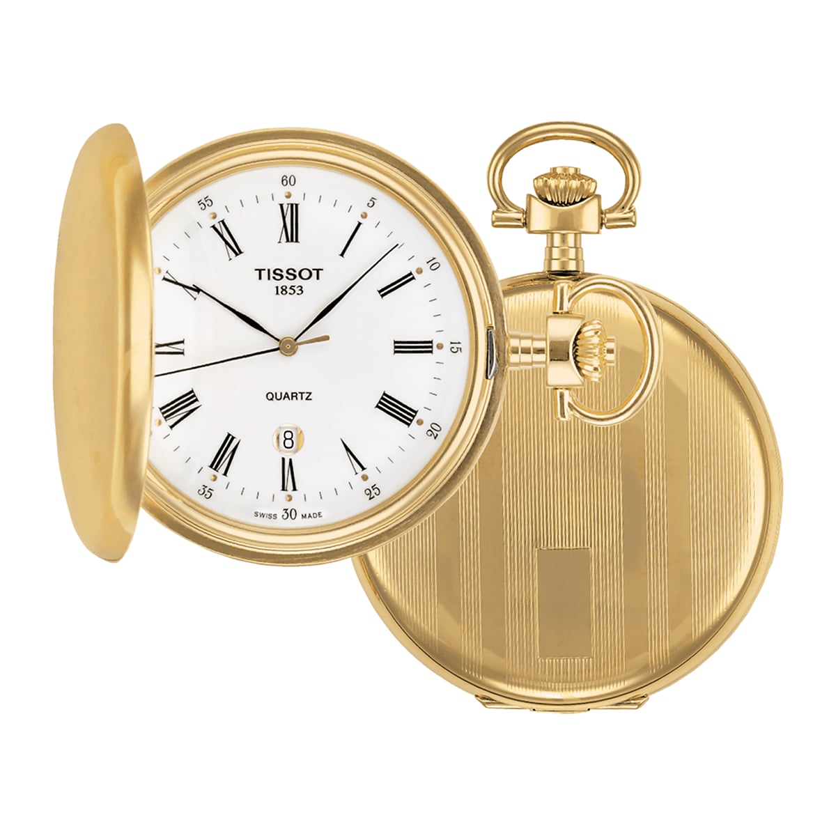 Tissot Savonnette Mens 48.5mm Pocket Watch White