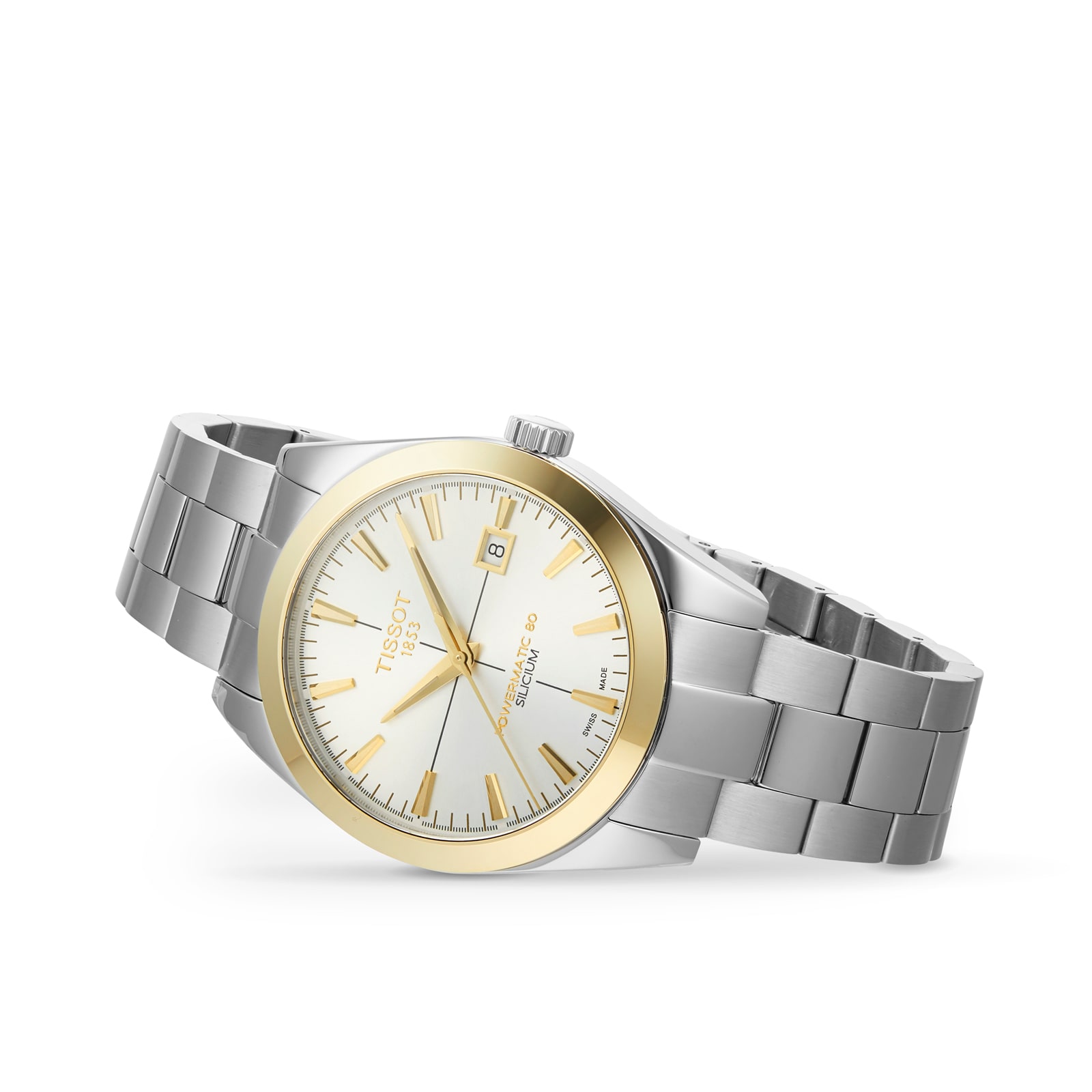 Tissot Gentleman Powermatic 80 Silicium Solid 18k Gold Bezel 40mm Mens Watch Tissot Gentleman Powermatic 80 Silicium Solid 18k Gold Bezel 40mm Mens Watch