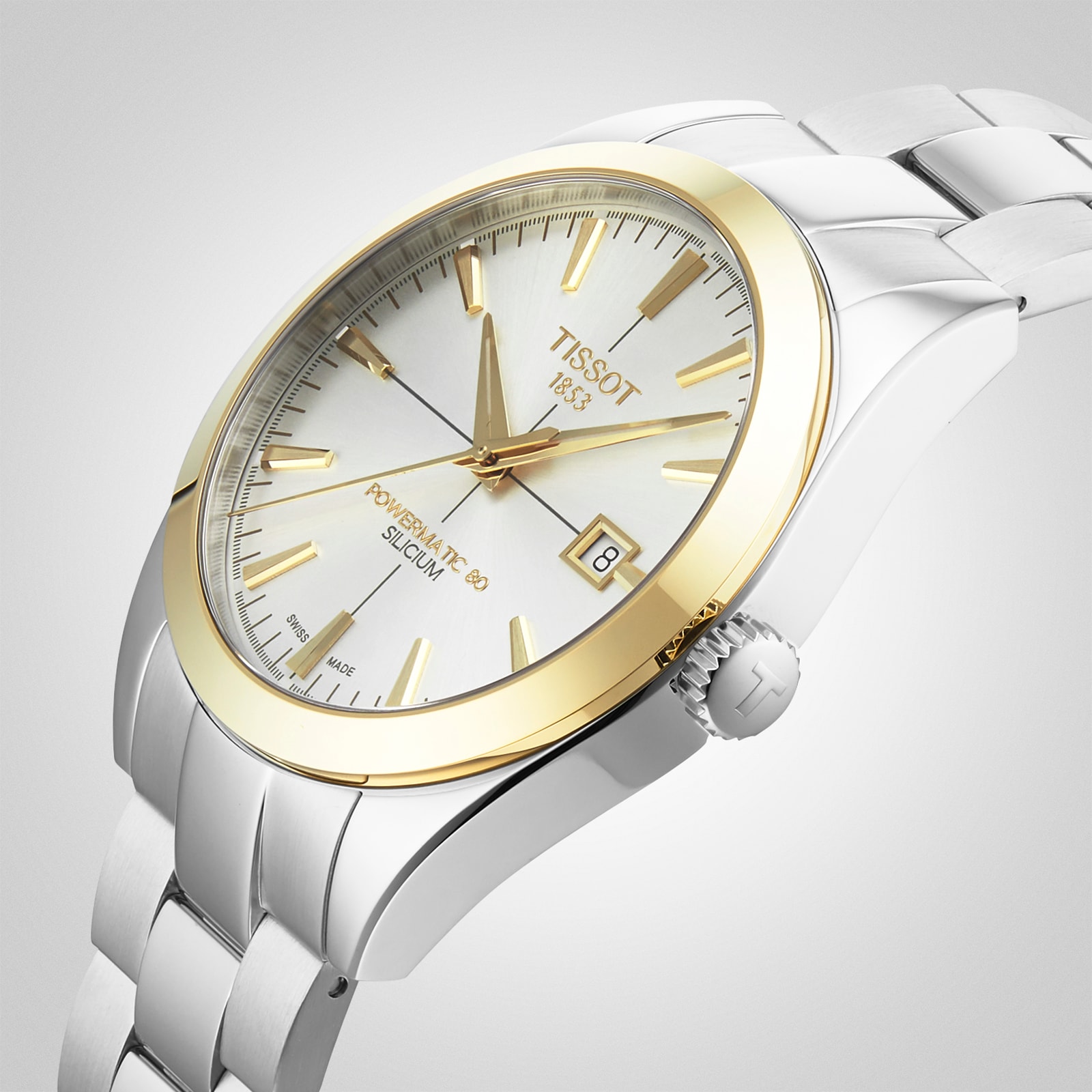 Tissot gold hotsell silver watch