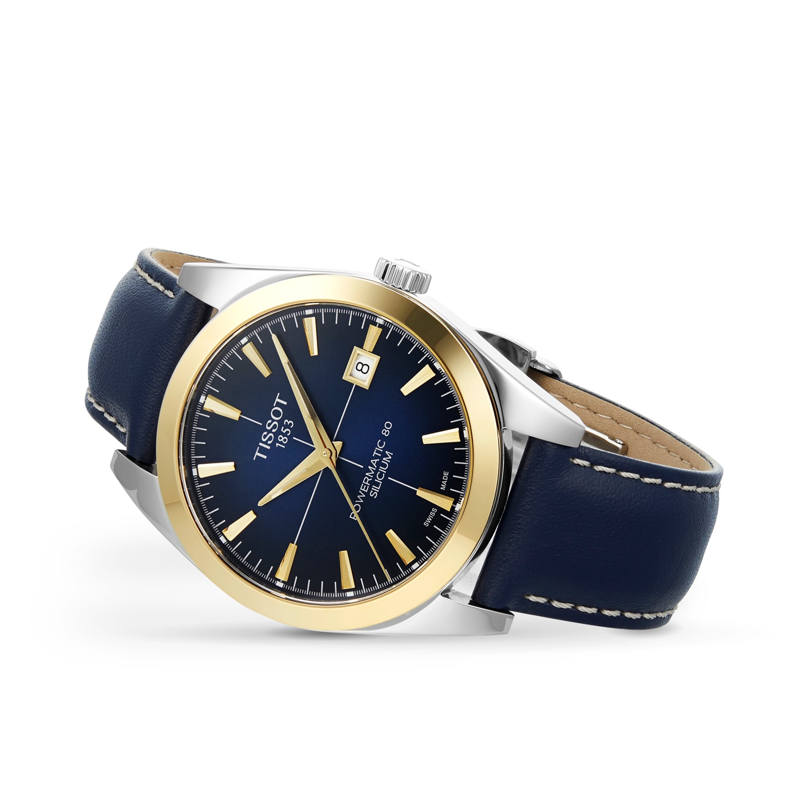Tissot Gentleman Powermatic 80 Silicium Solid 18k Gold Bezel 40mm Mens Watch Tissot Gentleman Powermatic 80 Silicium Solid 18k Gold Bezel 40mm Mens Watch