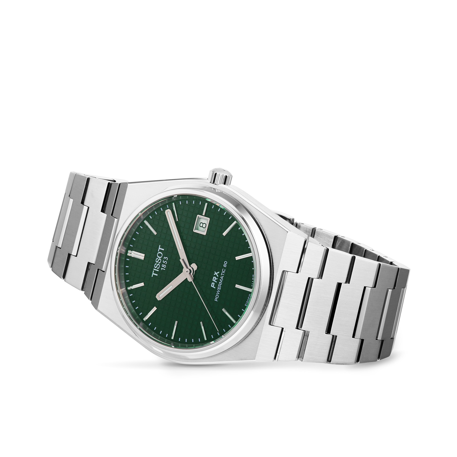 Tissot T-Classic PRX Powermatic 80 40mm Mens Watch Green