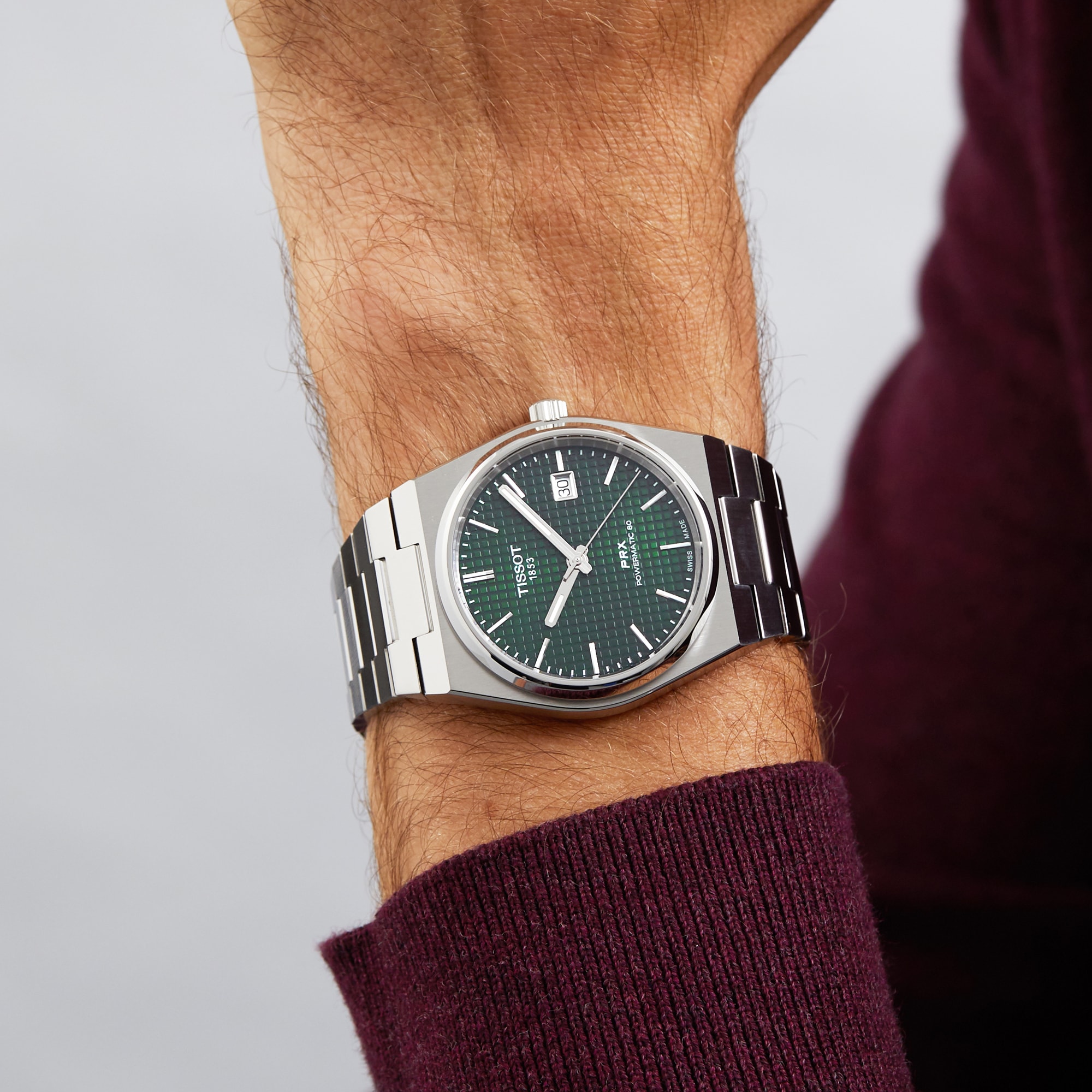 Tissot PRX Powermatic 80 40mm Mens Watch Green Tissot PRX Powermatic 80 40mm Mens Watch Green