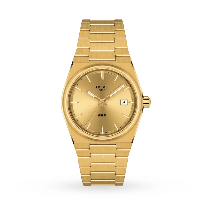 Tissot T-Classic PRX 35mm Unisex Watch Gold