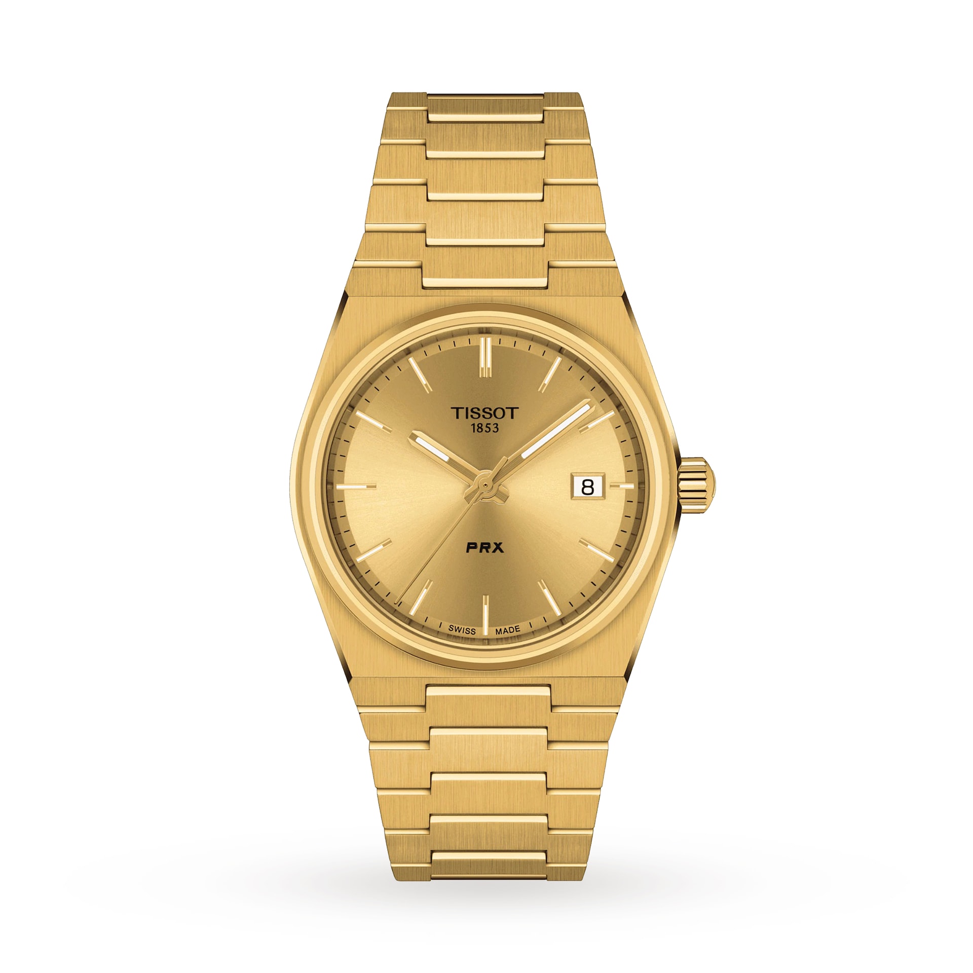 Tissot T-Classic PRX 35mm Unisex Watch Gold