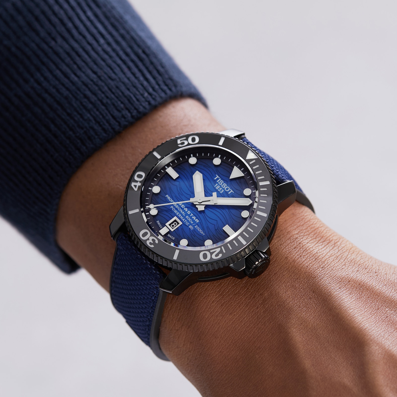 Tissot Seastar 2000 Powermatic 46mm Mens Watch