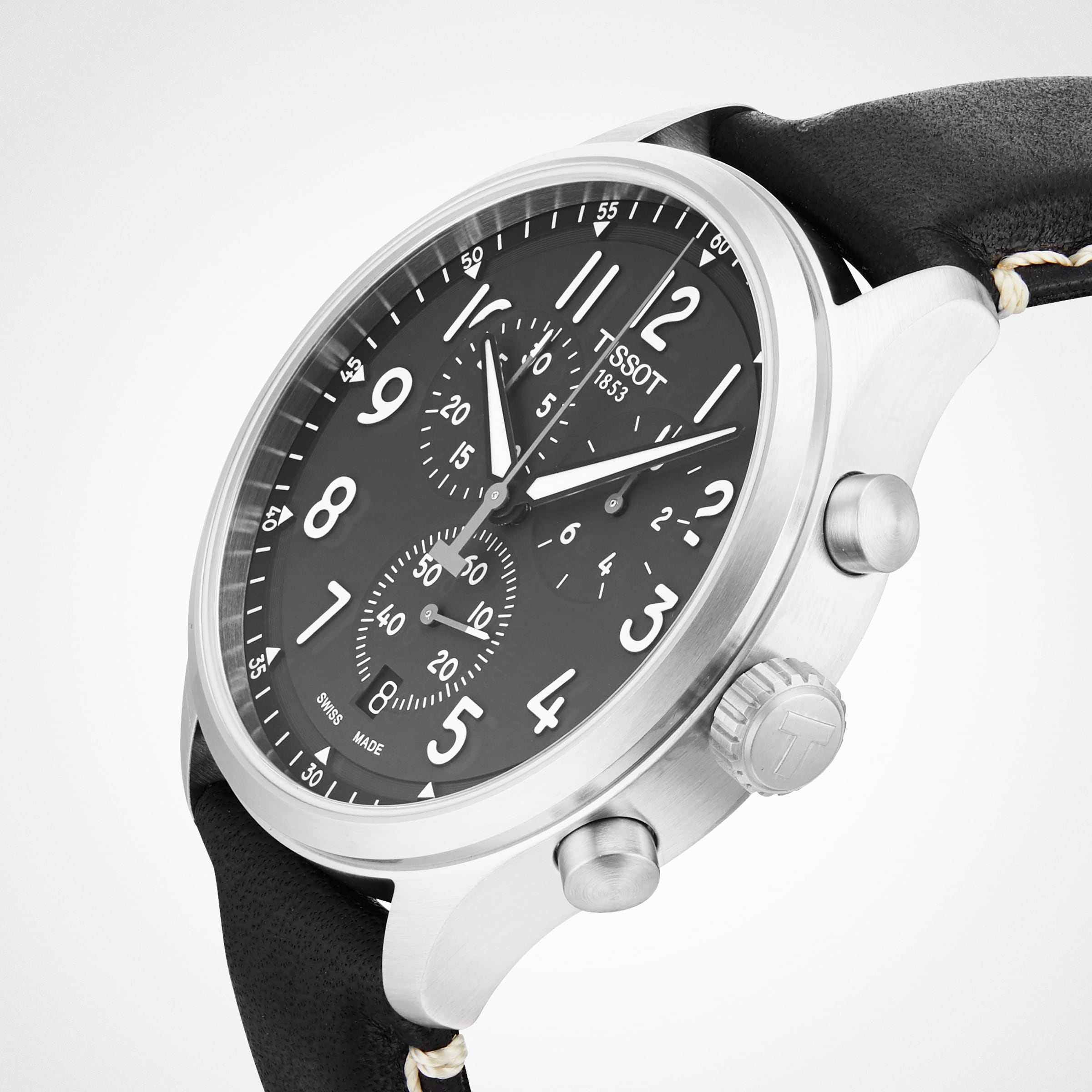 Tissot black white online chronograph