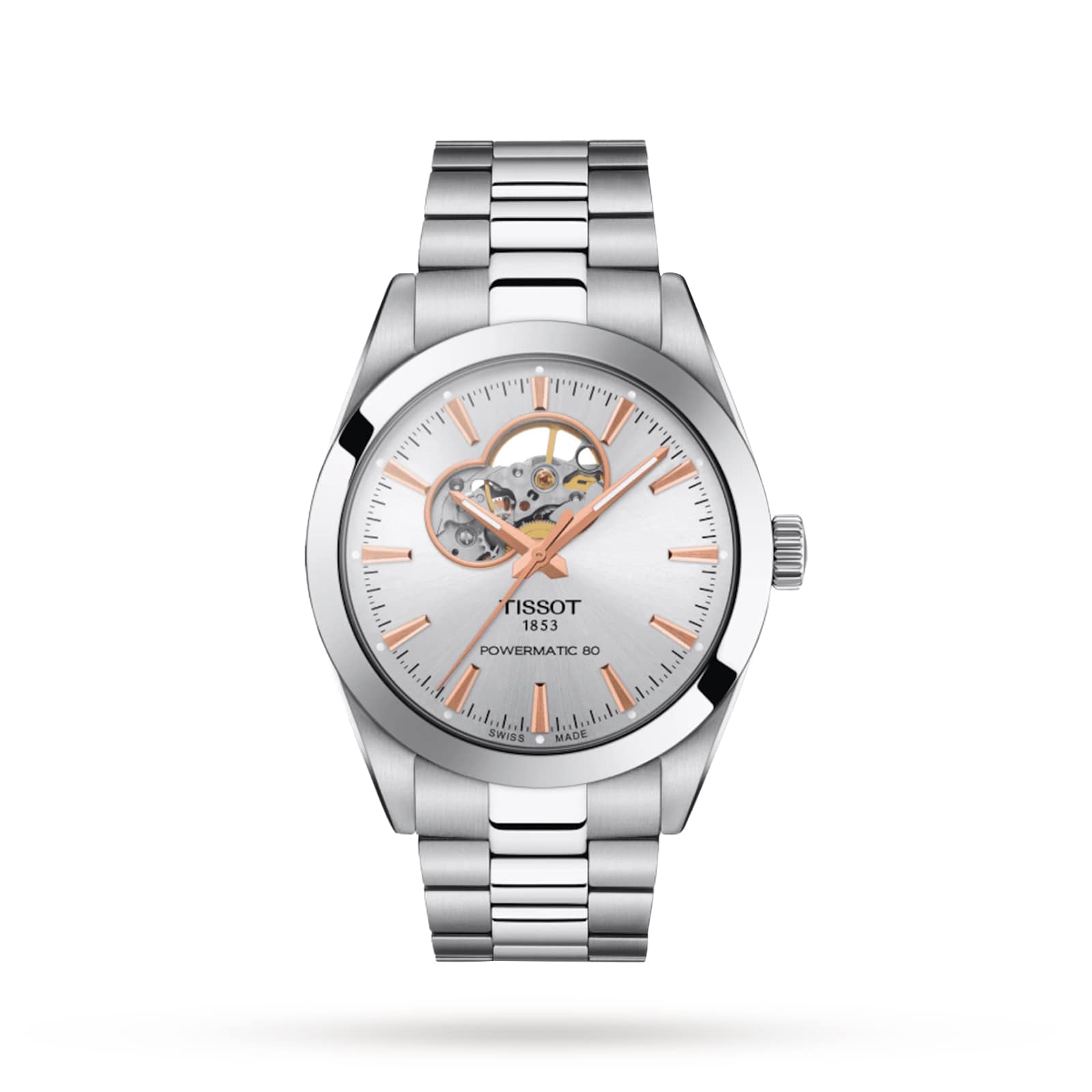 T-Classic Gentleman Open Heart 40mm Mens Watch