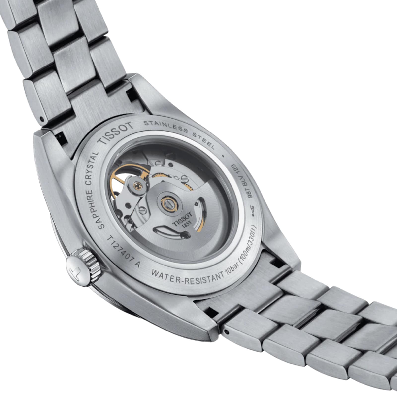 Tissot Gentleman Open Heart 40mm Mens Watch White