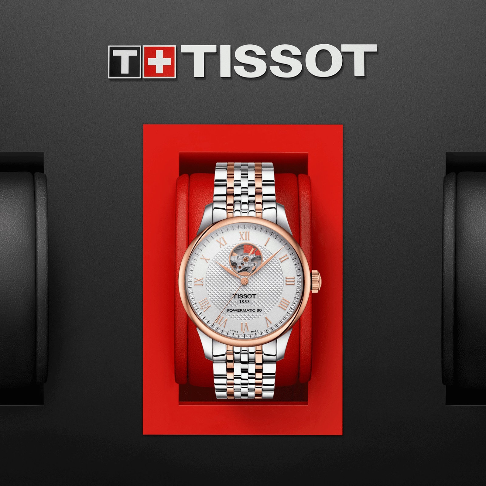 Tissot T Classic Le Locle Powermatic 80 Open Heart 39mm Mens Watch