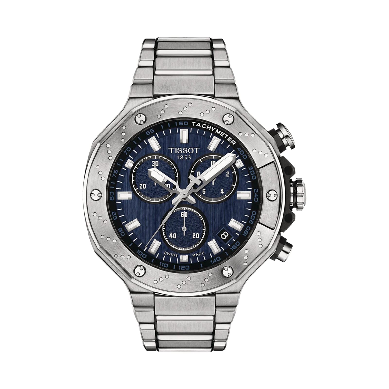 Tissot blue shop dial chronograph