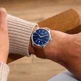 Tissot Chemin Des Tourelles Powermatic 80 42mm Mens Watch Blue