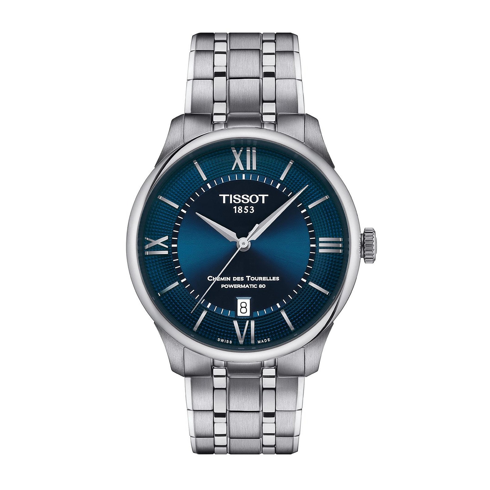 Chemin Des Tourelles Powermatic 80 39mm Mens Watch - Blue