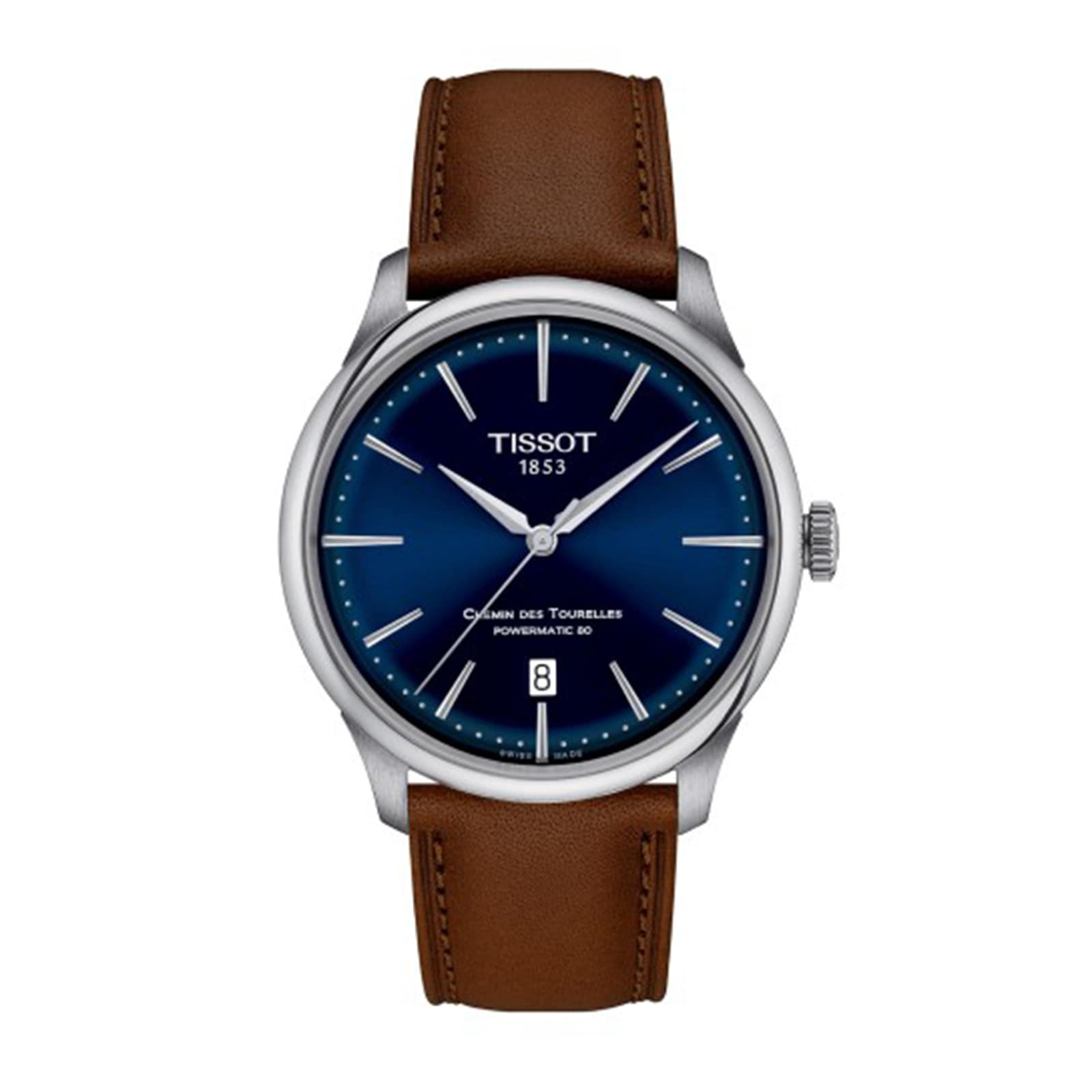 Chemin Des Tourelles Powermatic 80 39mm Mens Watch - Dark Blue