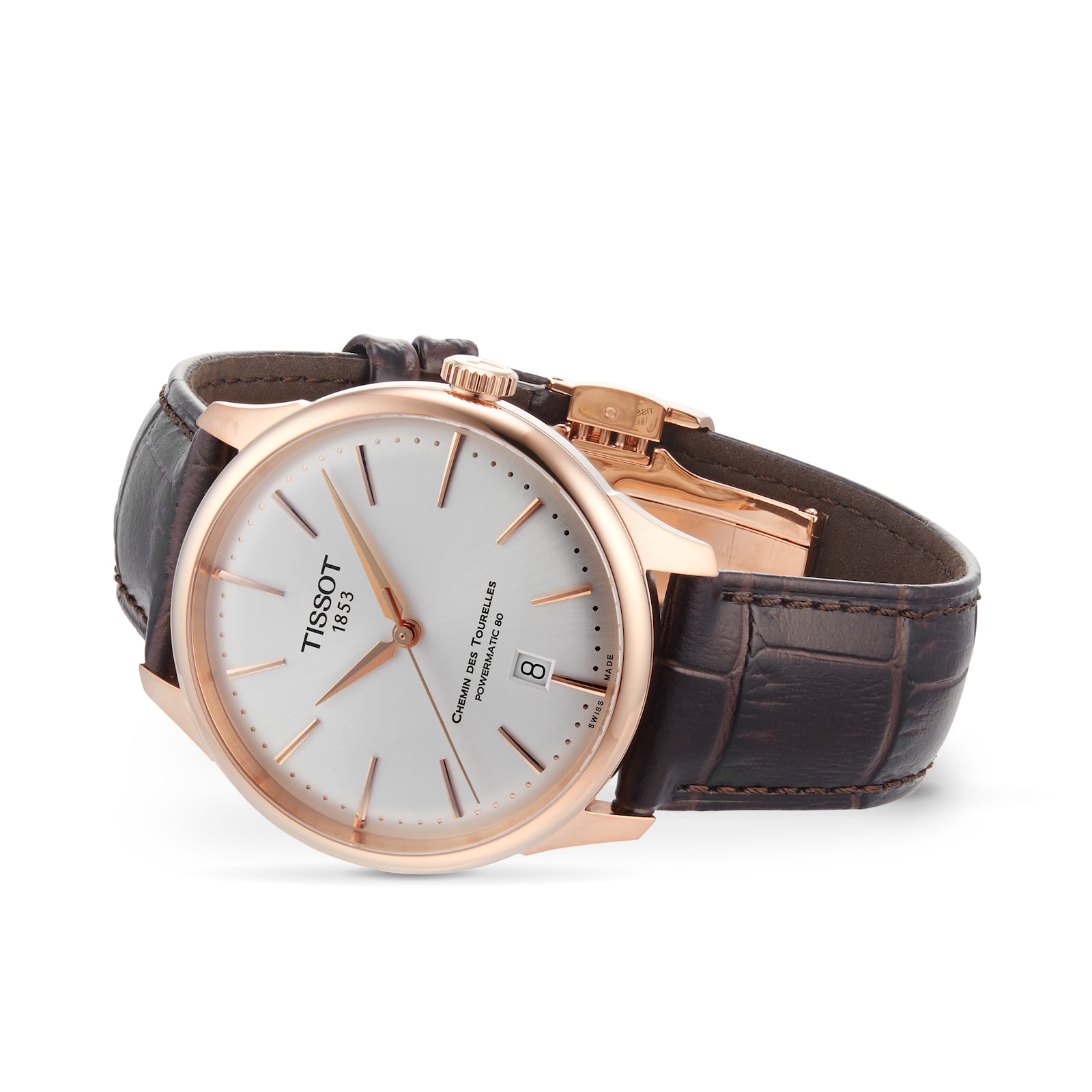 Tissot Chemin Des Tourelles Powermatic 80 39mm Mens Watch - Silver