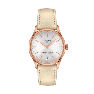Tissot T-Classic Chemin Des Toyrelles Powermatic 80 34mm Ladies Watch Silver
