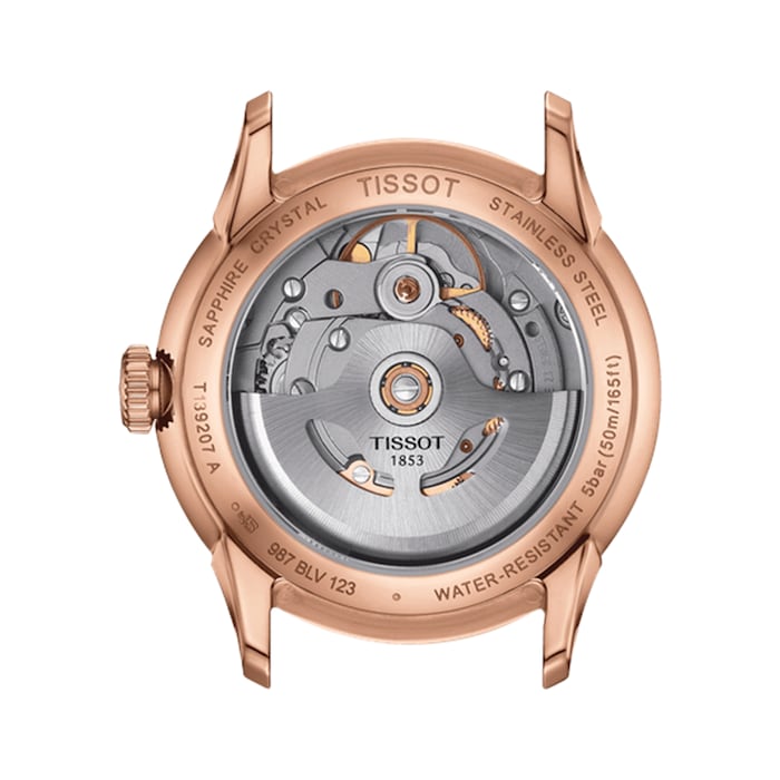 Tissot T-Classic Chemin Des Toyrelles Powermatic 80 34mm Ladies Watch Silver