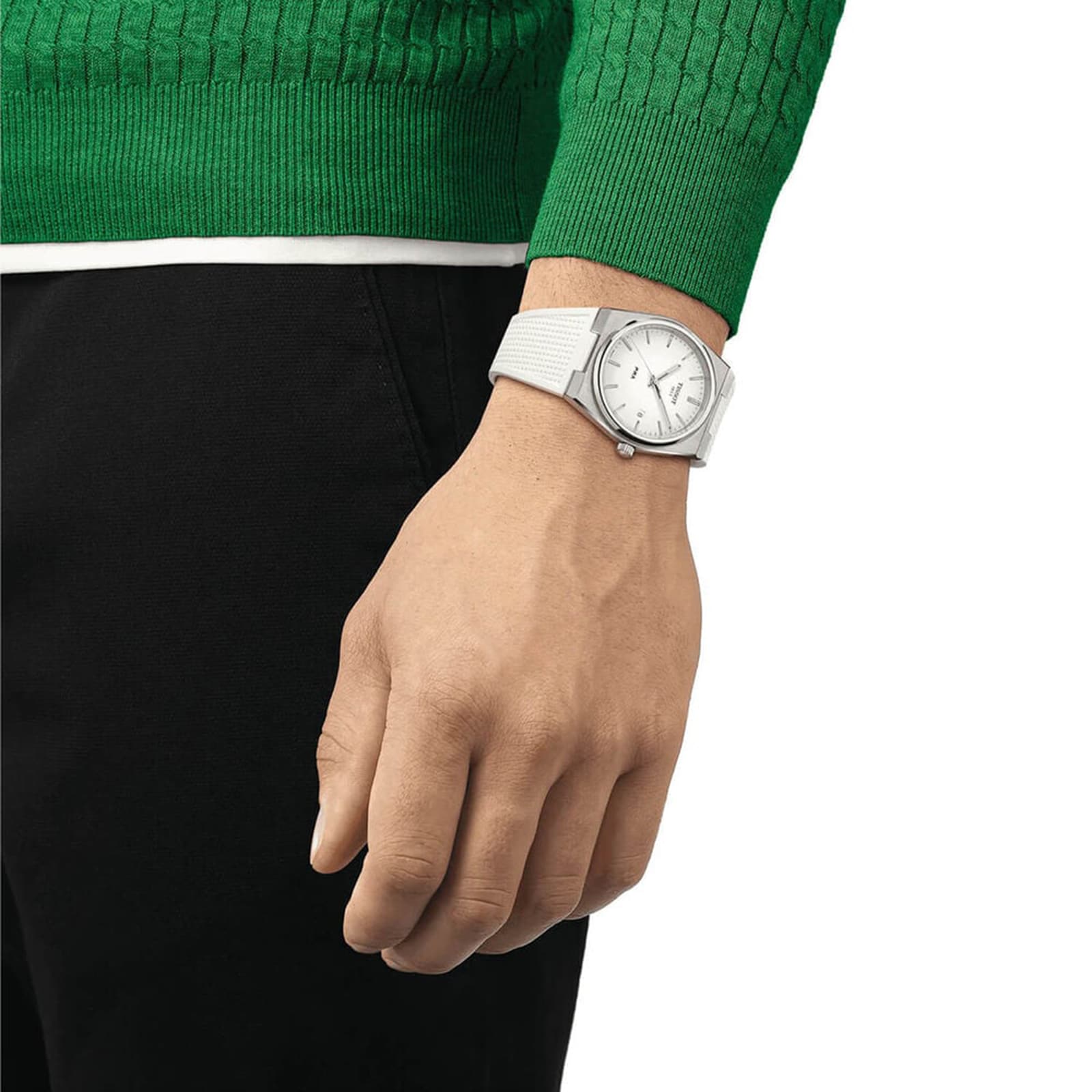 Tissot PRX Quartz 40mm Mens Watch White