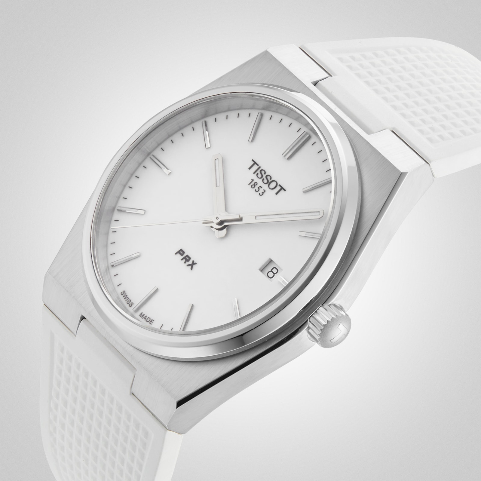 Tissot PRX Quartz 40mm Mens Watch White