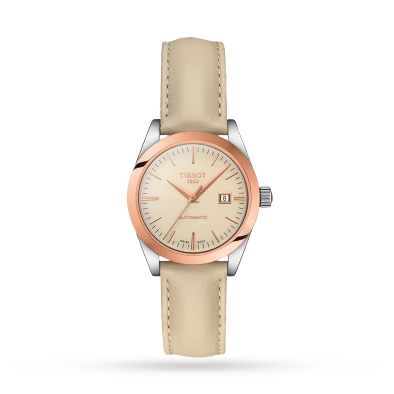 Tissot T-Gold T-My Lady Automatic 18K Gold 29mm Ladies Watch Cream Tissot T-Gold T-My Lady Automatic 18K Gold 29mm Ladies Watch Cream
