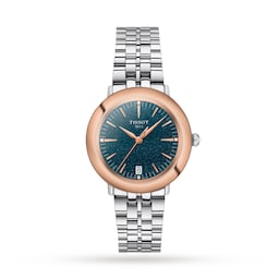 17361686 - T-Gold Glendora 18K Gold 33mm Ladies Watch Blue