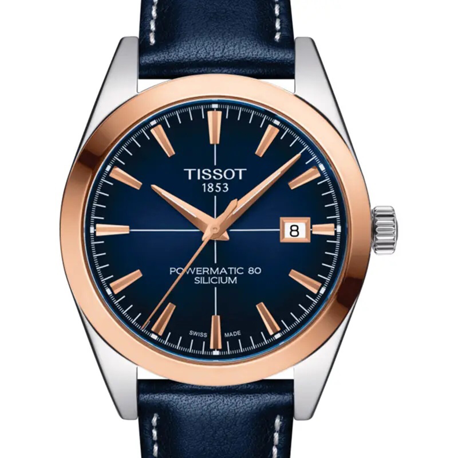 Tissot Gentleman Gold 40mm Mens Watch T9274074604100 Goldsmiths