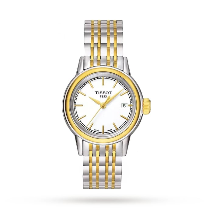 Tissot T-Classic Carson 29mm Ladies Watch - Stainless Steel Two Tone