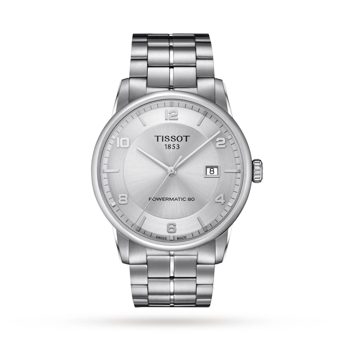 Tissot T-Classic Luxury Powermatic 80 41mm Mens Watch Silver