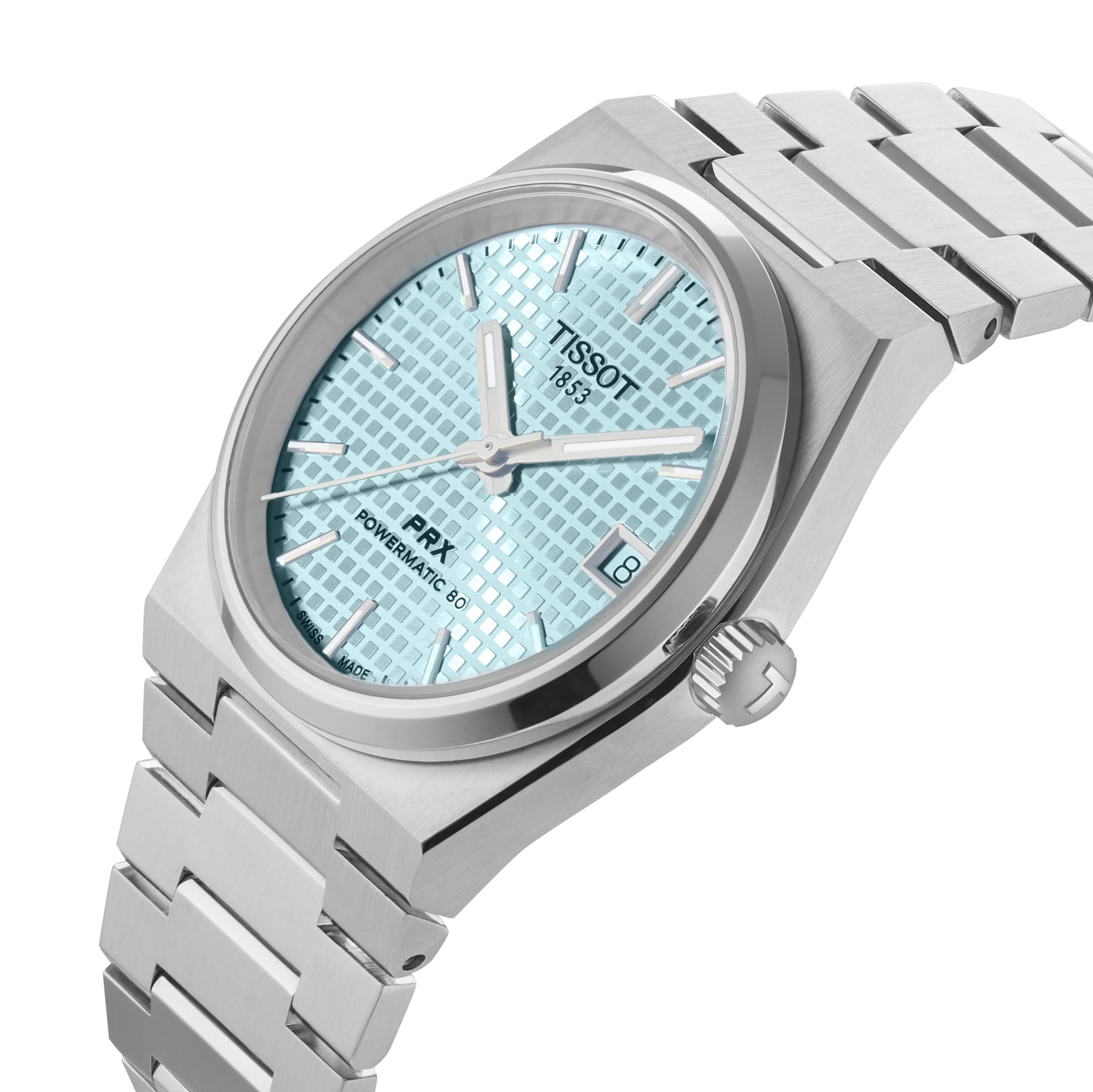 Tissot PRX Powermatic 80 35mm Unisex Watch Ice Blue Tissot PRX Powermatic 80 35mm Unisex Watch Ice Blue