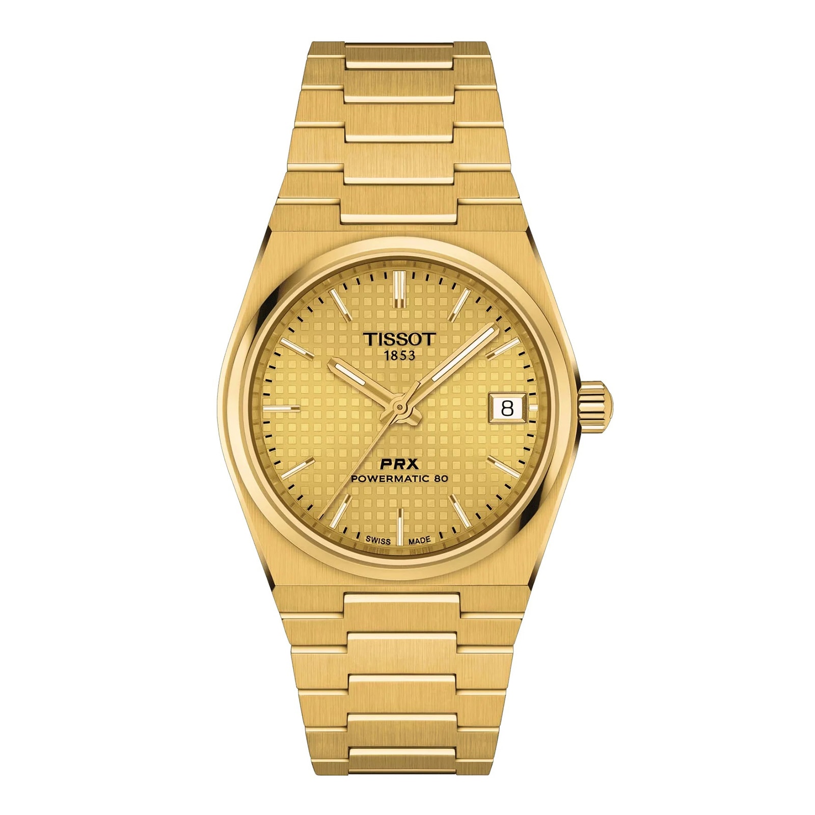 Photos - Wrist Watch TISSOT PRX Powermatic 80 35mm Unisex Watch Gold 