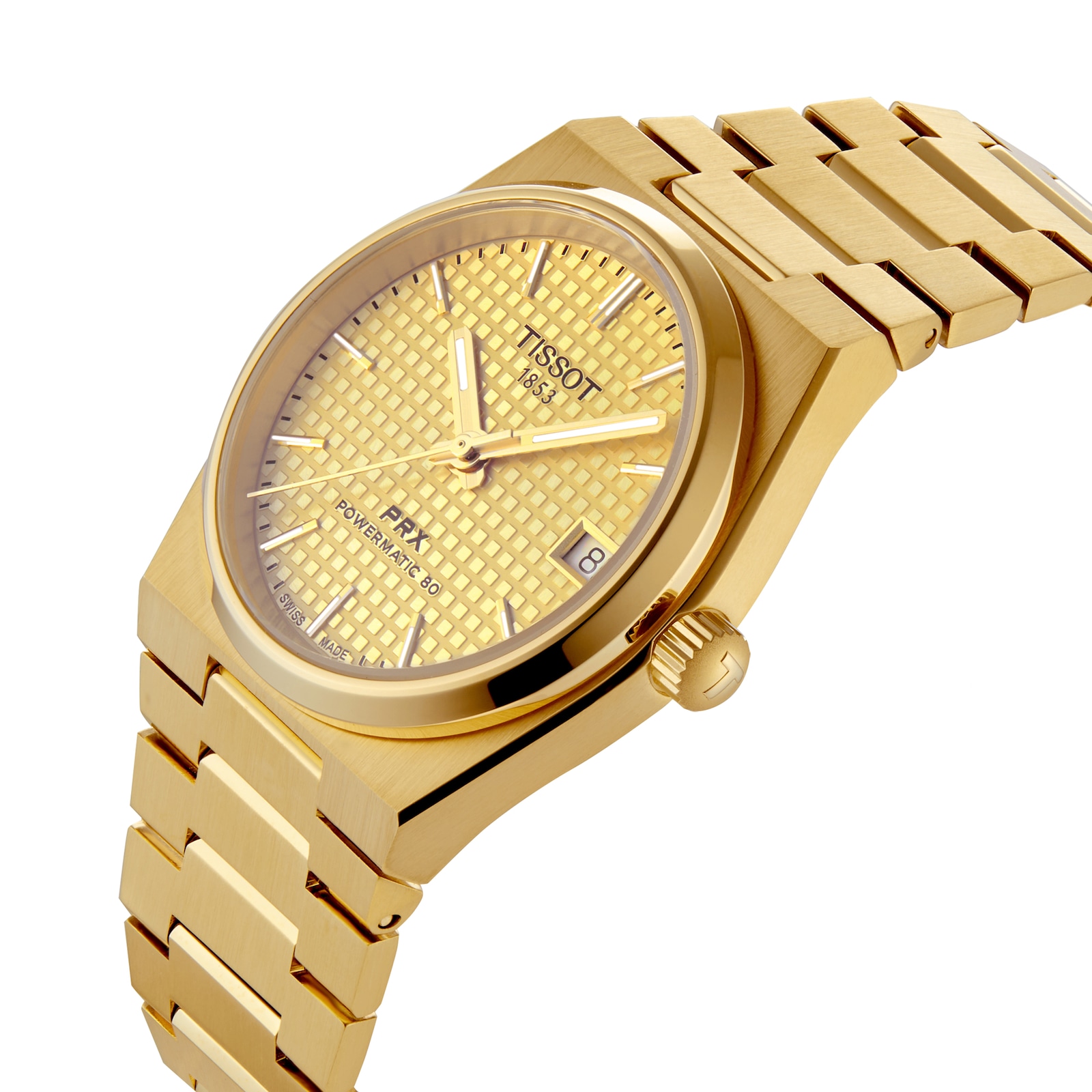 Tissot PRX Powermatic 80 35mm Unisex Watch Gold