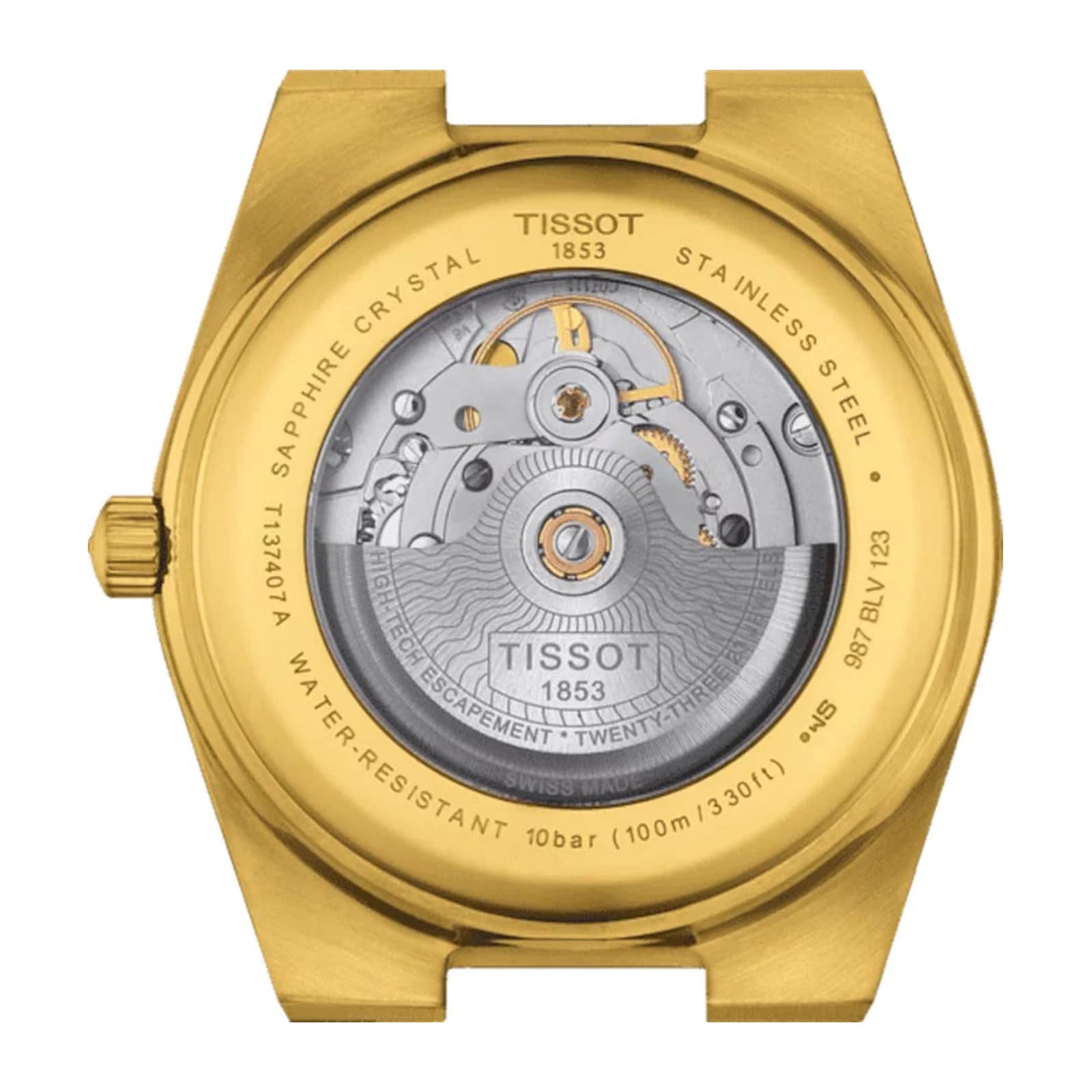 Tissot 1853 powermatic hot sale 80 gold