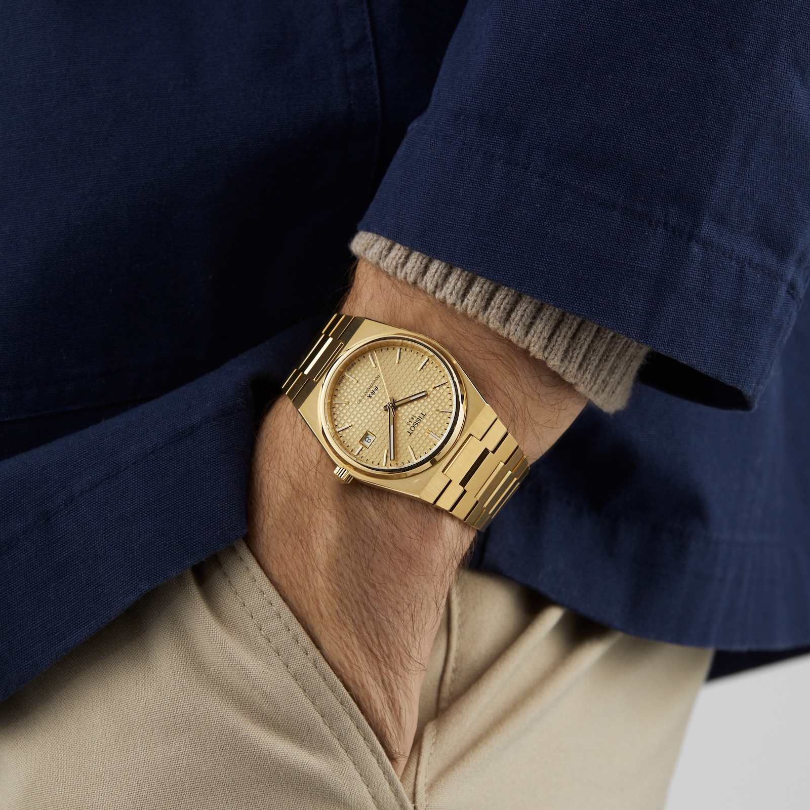 Tissot PRX Powermatic 80 40mm Mens Watch Gold