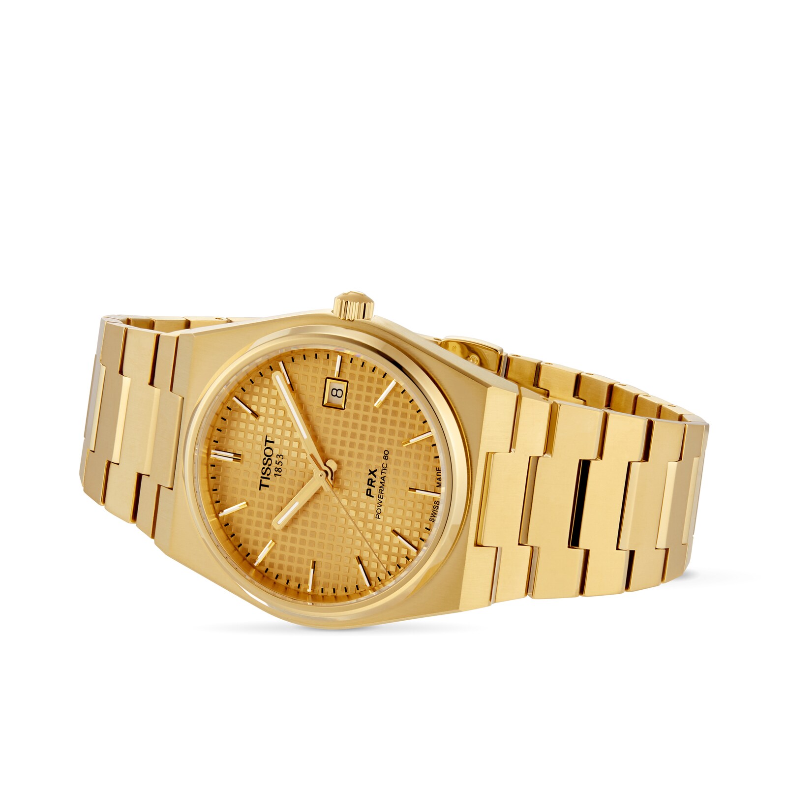 Tissot PRX Powermatic 80 40mm Mens Watch Gold
