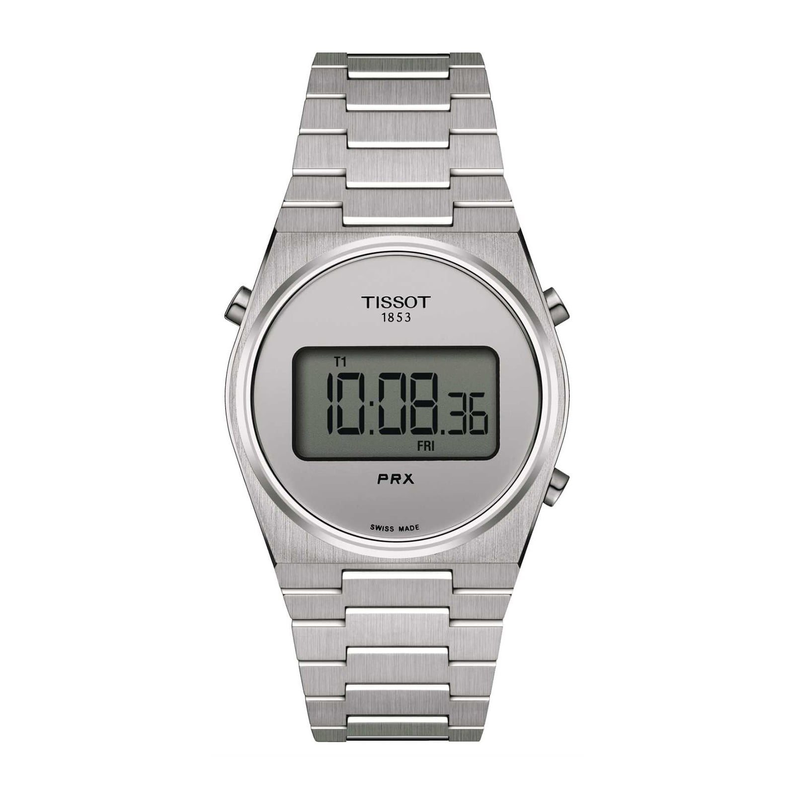 Digital cheap watch silver