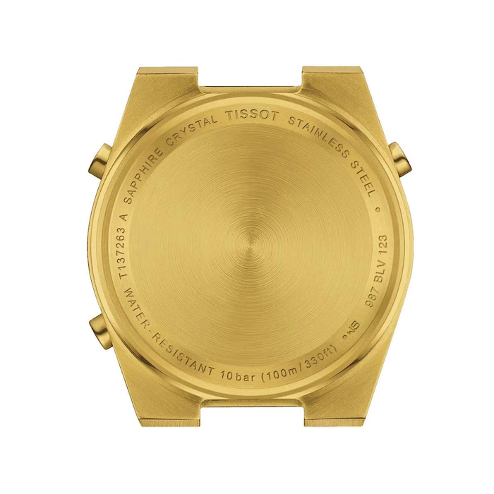 Tissot PRX Digital 35mm Unisex Watch Black PVD Yellow Gold