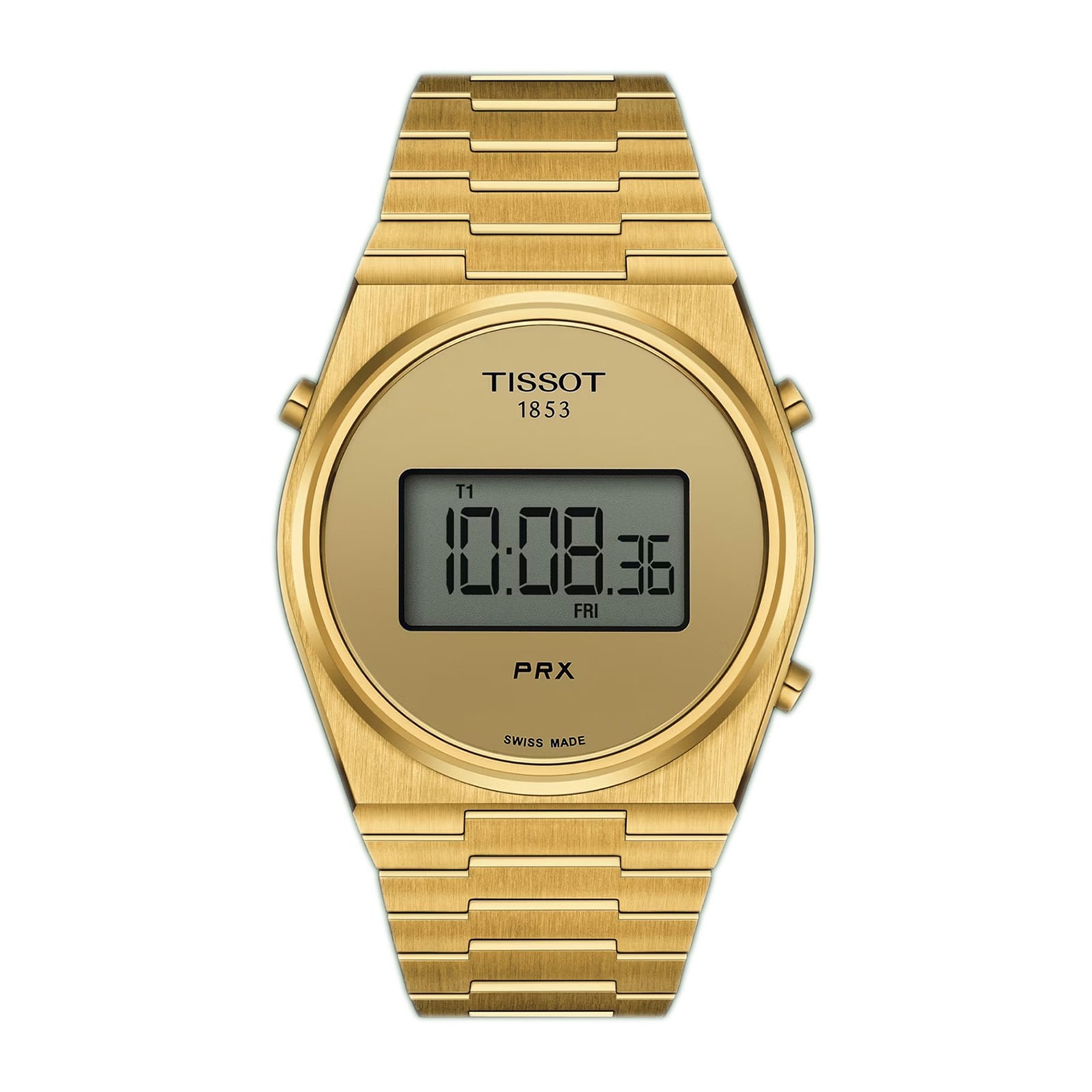 Tissot PRX Digital 40mm Unisex Watch PVD Yellow Gold Tissot PRX Digital 40mm Unisex Watch PVD Yellow Gold