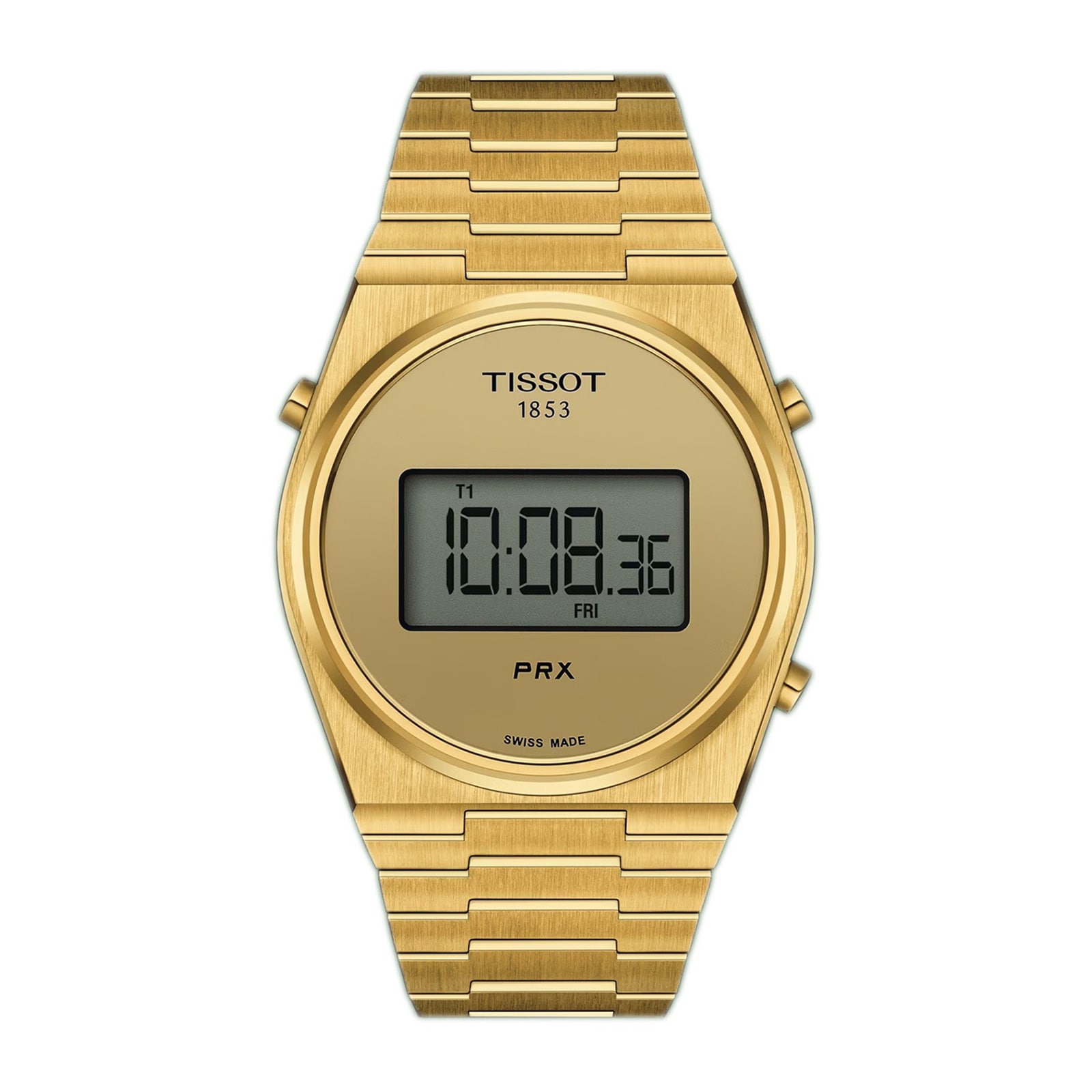 Tissot PRX Digital 40mm Unisex Watch PVD Yellow Gold