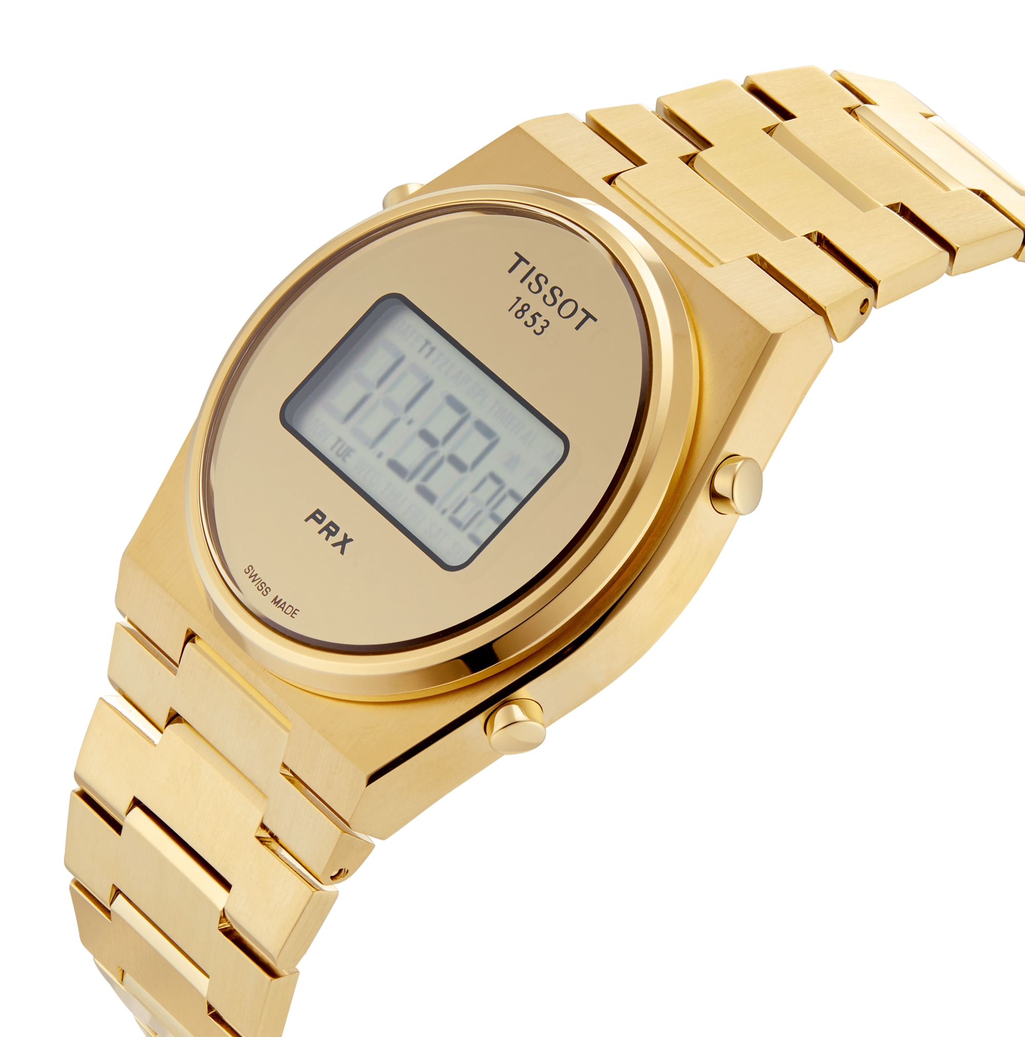 Tissot PRX Digital 40mm Unisex Watch PVD Yellow Gold Tissot PRX Digital 40mm Unisex Watch PVD Yellow Gold