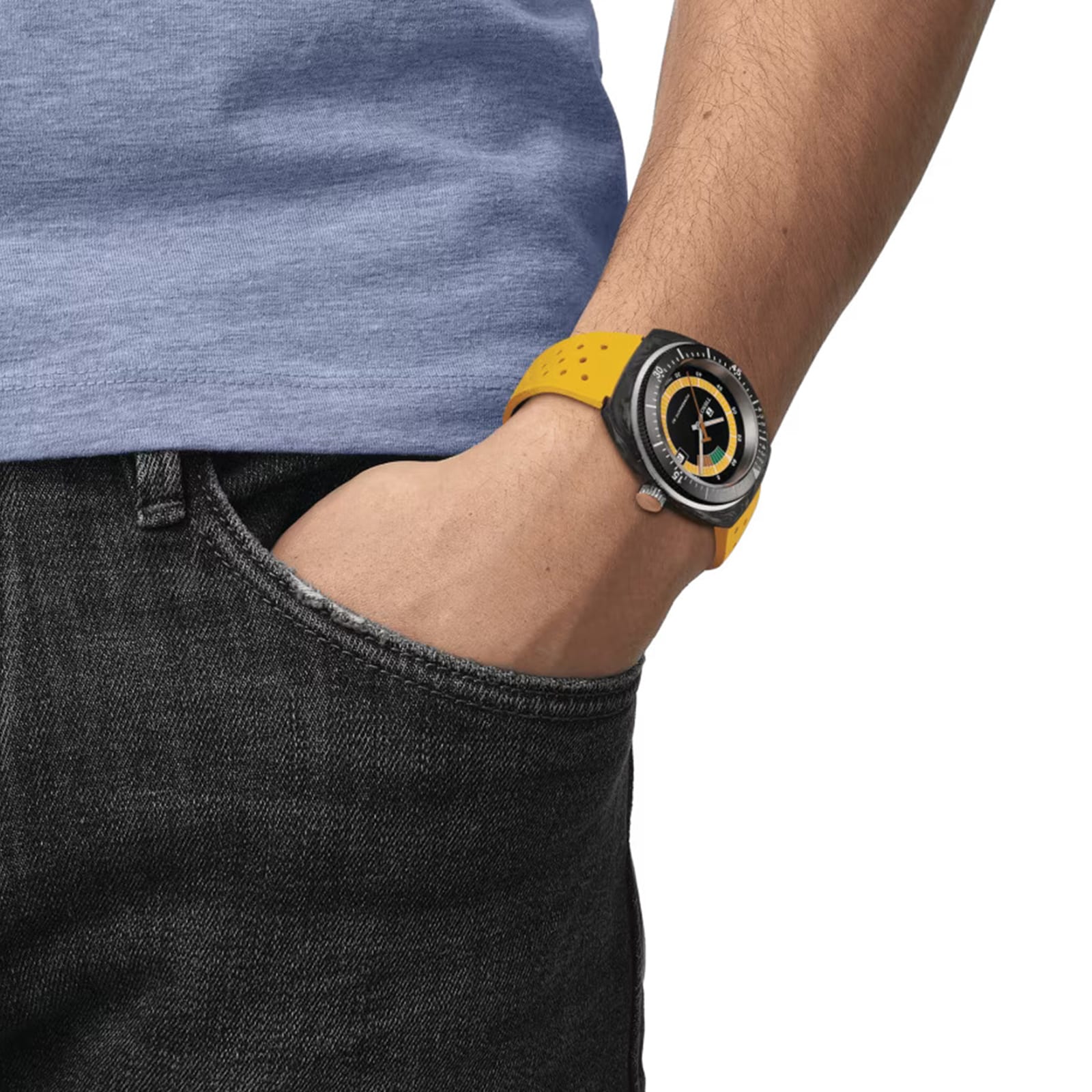 Tissot T-Sport Sideral S Yellow Strap Watch Tissot T-Sport Sideral S Yellow Strap Watch