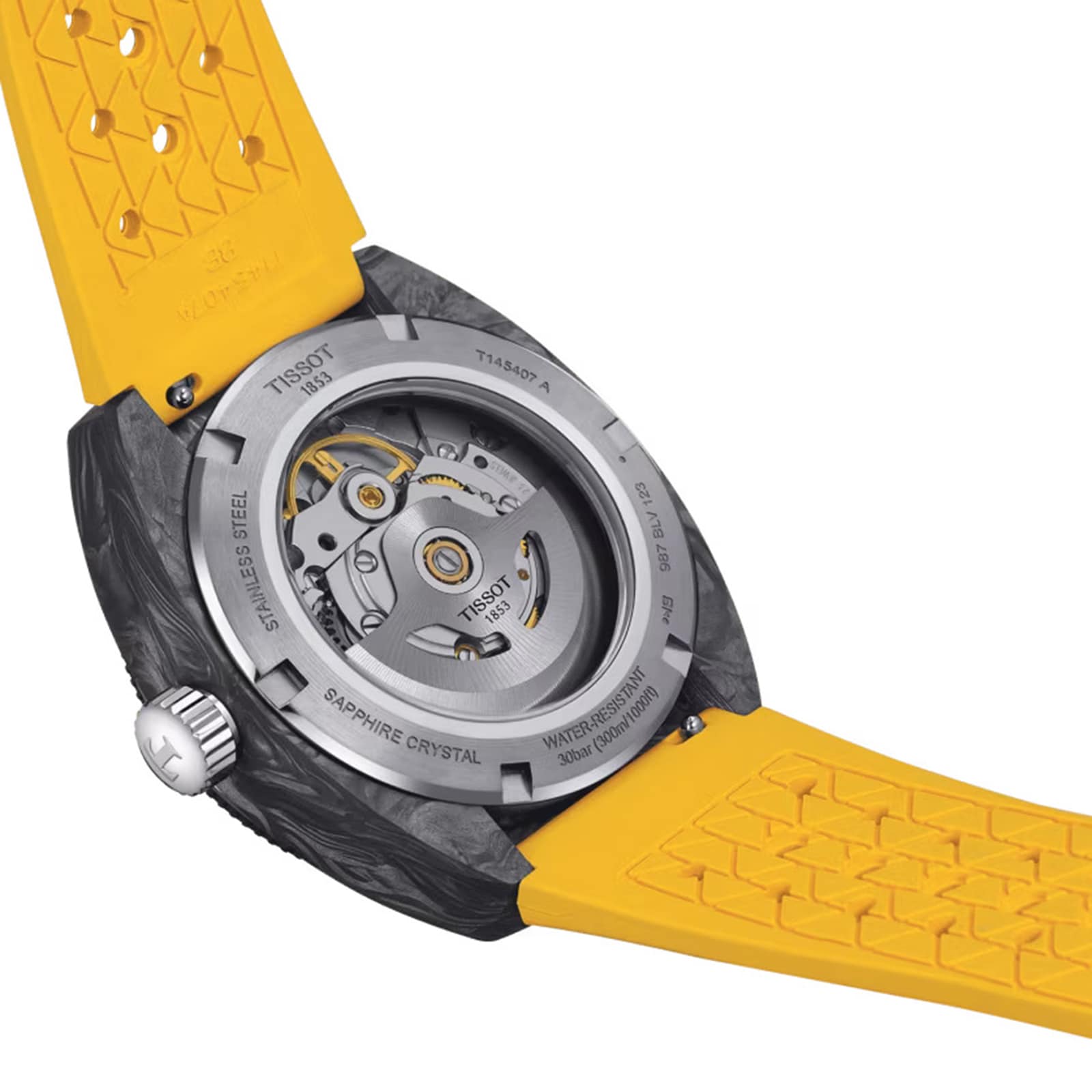 Tissot yellow shop strap watch