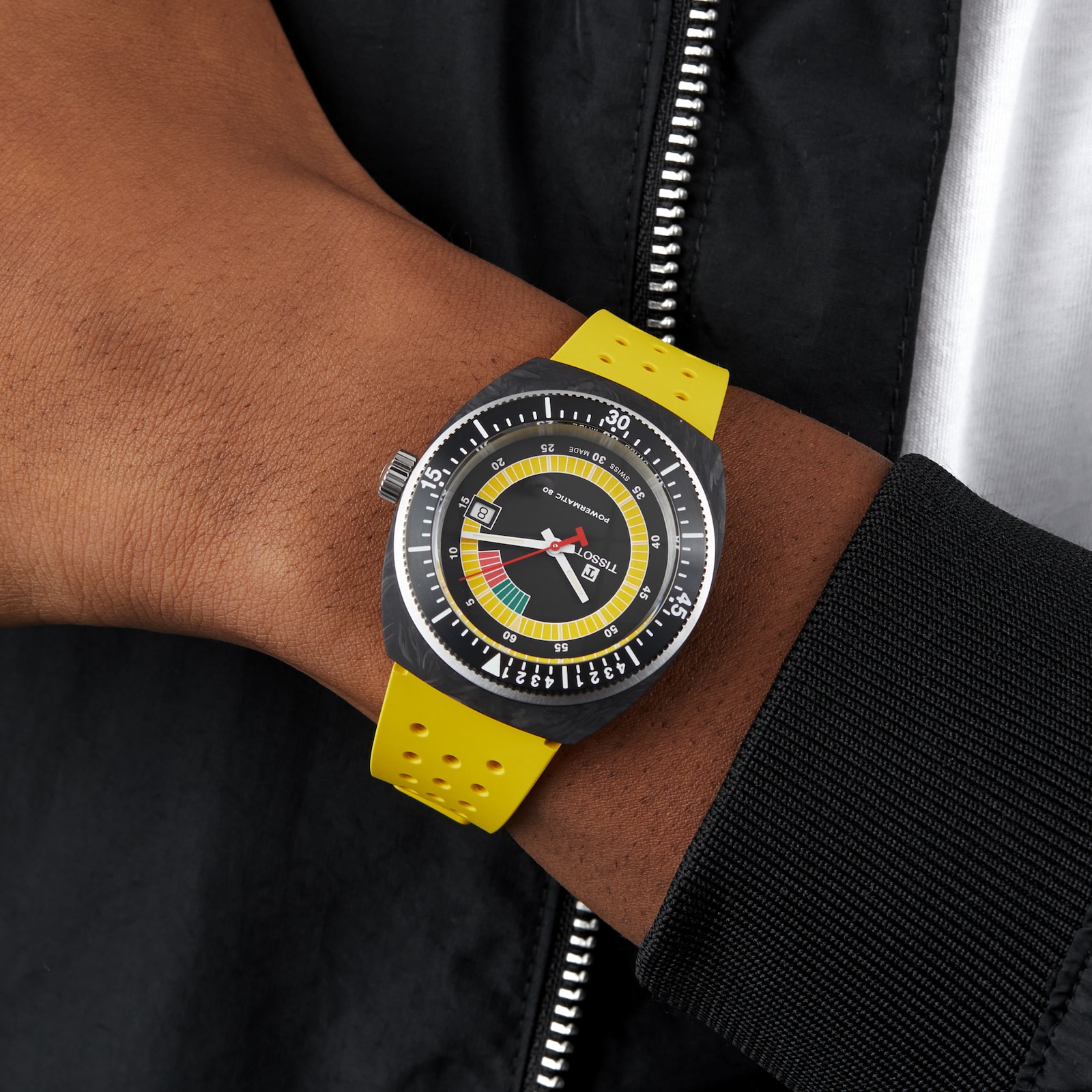 Tissot T-Sport Sideral S Yellow Strap Watch