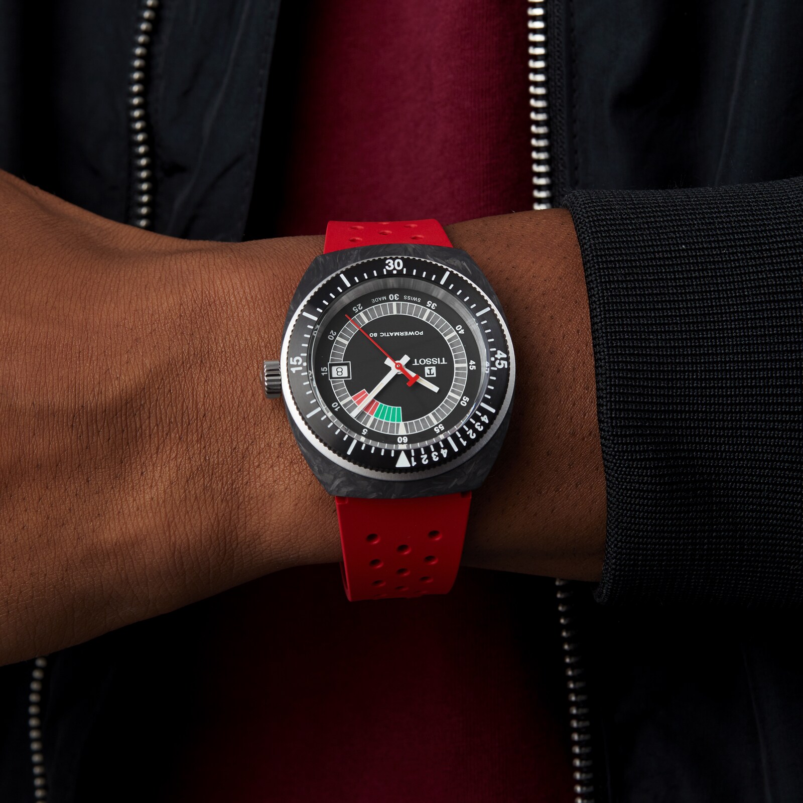 Tissot T-Sport Sideral S Red Strap Watch