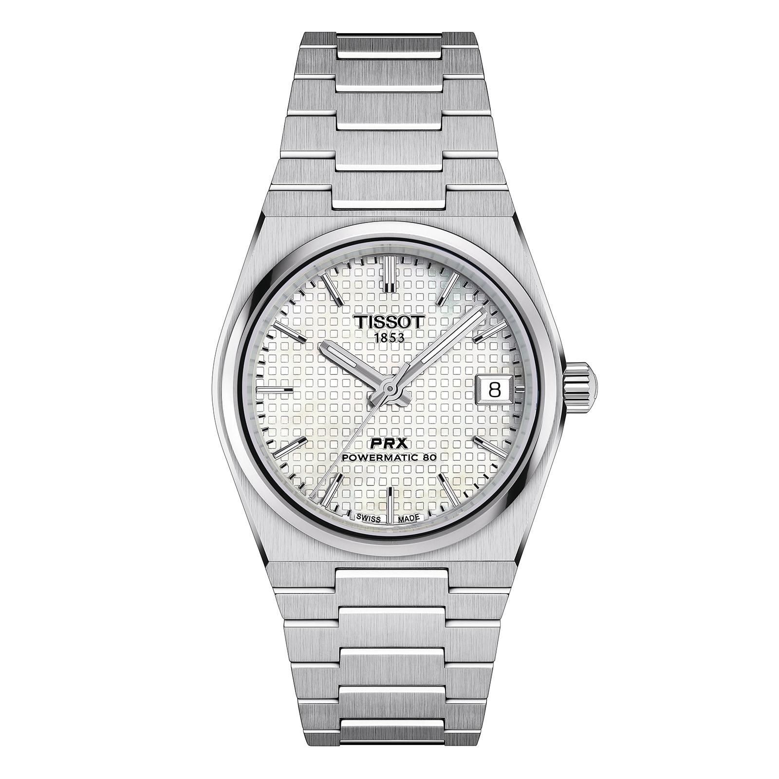 Tissot PRX Powermatic 80 35mm Unisex Watch White Tissot PRX Powermatic 80 35mm Unisex Watch White