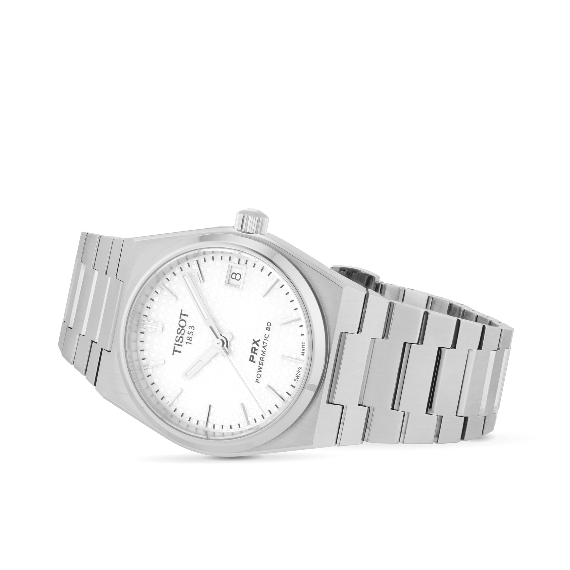 Tissot PRX Powermatic 80 35mm Unisex Watch White Tissot PRX Powermatic 80 35mm Unisex Watch White