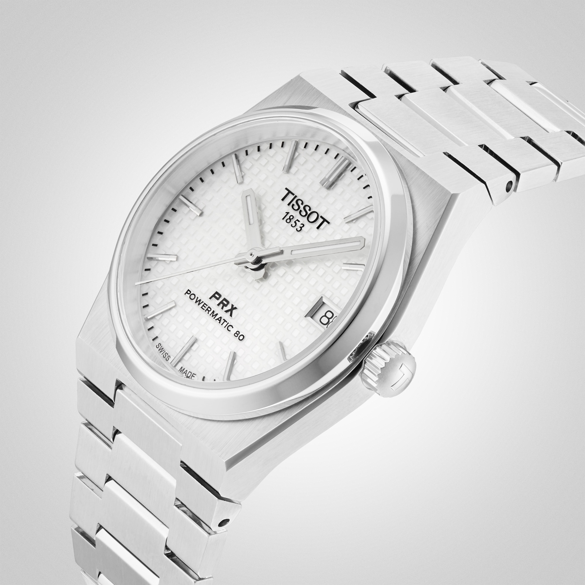 Tissot PRX Powermatic 80 35mm Unisex Watch White Tissot PRX Powermatic 80 35mm Unisex Watch White