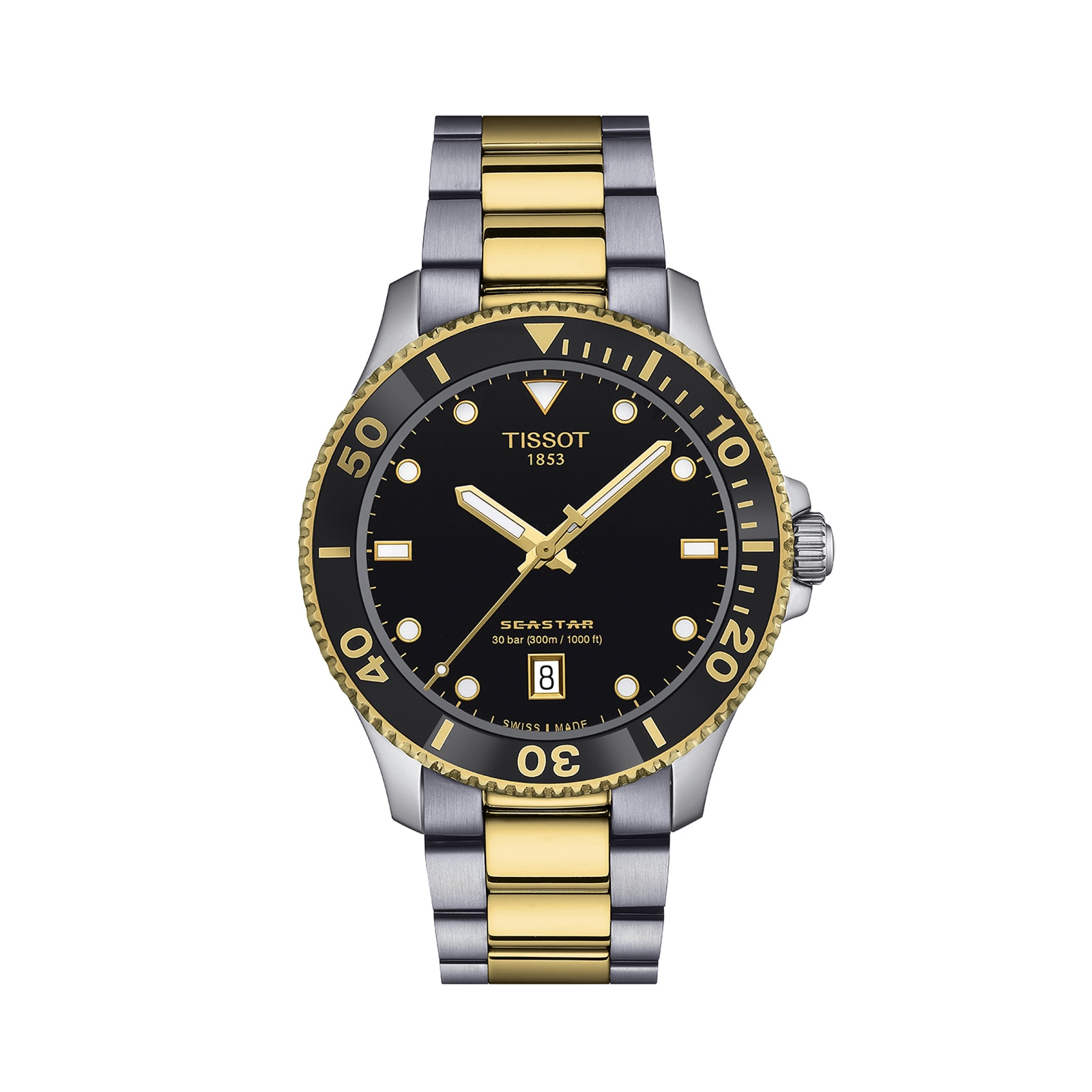 Tissot Seastar 40mm Mens Watch Black Tissot Seastar 40mm Mens Watch Black