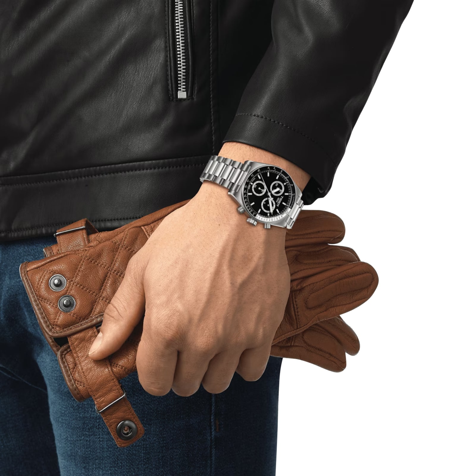 Tissot PR516 Chronograph 40mm Mens Watch Black