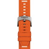 Tissot T-Touch Connect Sport 44mm Unisex Watch Black With Orange Silicone Strap