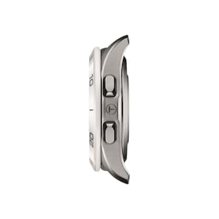 Tissot T-Touch Connect Sport 44mm Unisex Watch Black With White Silicone Strap