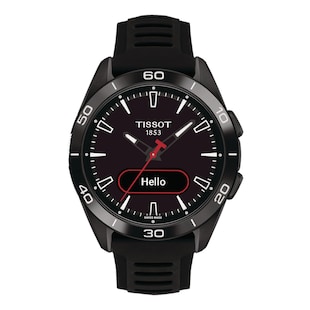 Tissot T-Touch Connect Sport 44mm Unisex Watch Black With Black Silicone Strap